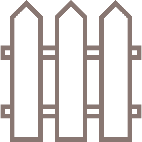fenced yard icon